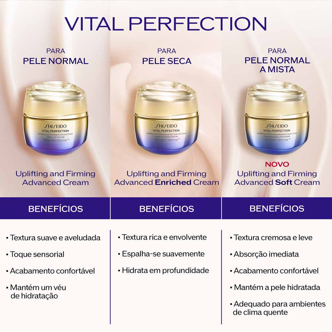 SHISEIDO VITAL PERFECTION (REFILL) UPLIFTING & FIRMING ADVANCED CREAM SOFT - 50ml
