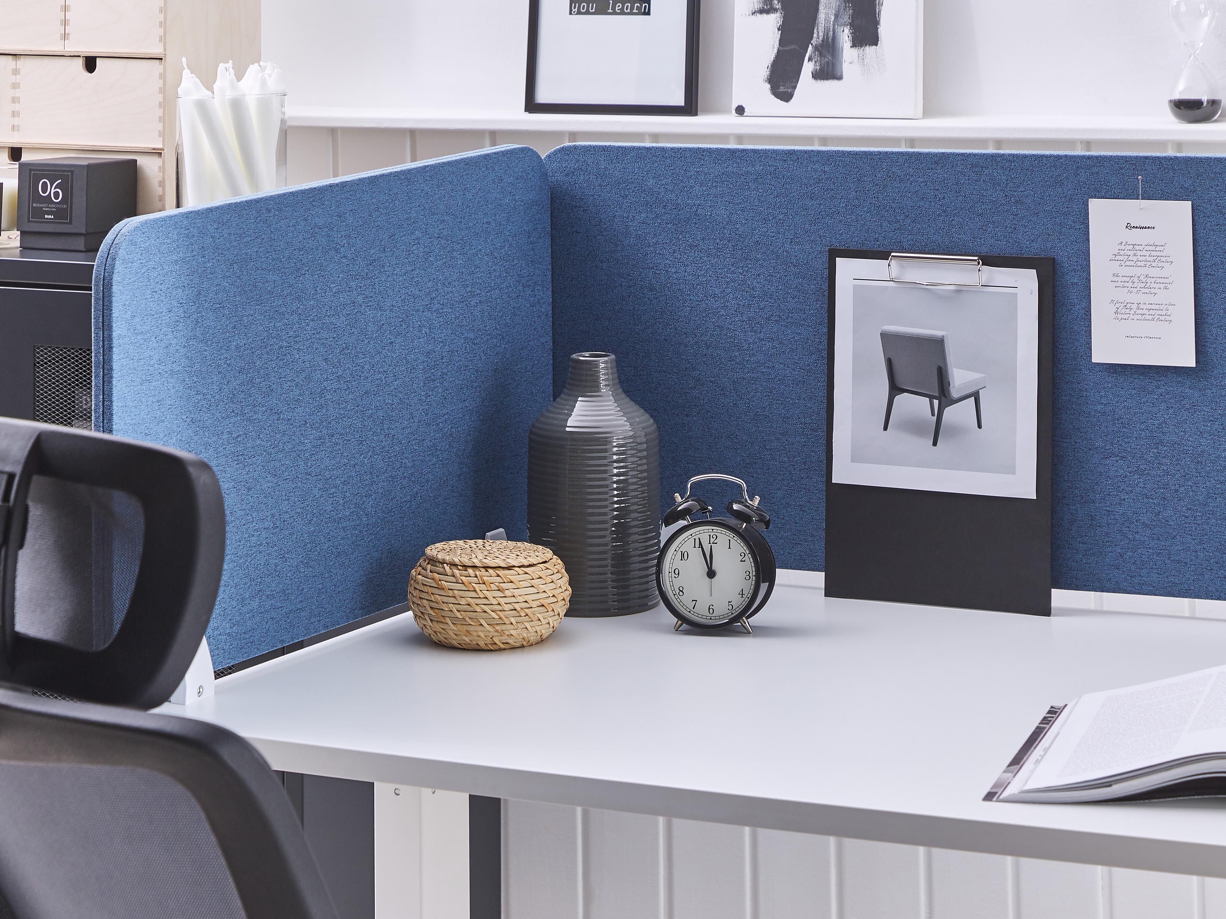 Bureauscheidingswand WALLY Blauw