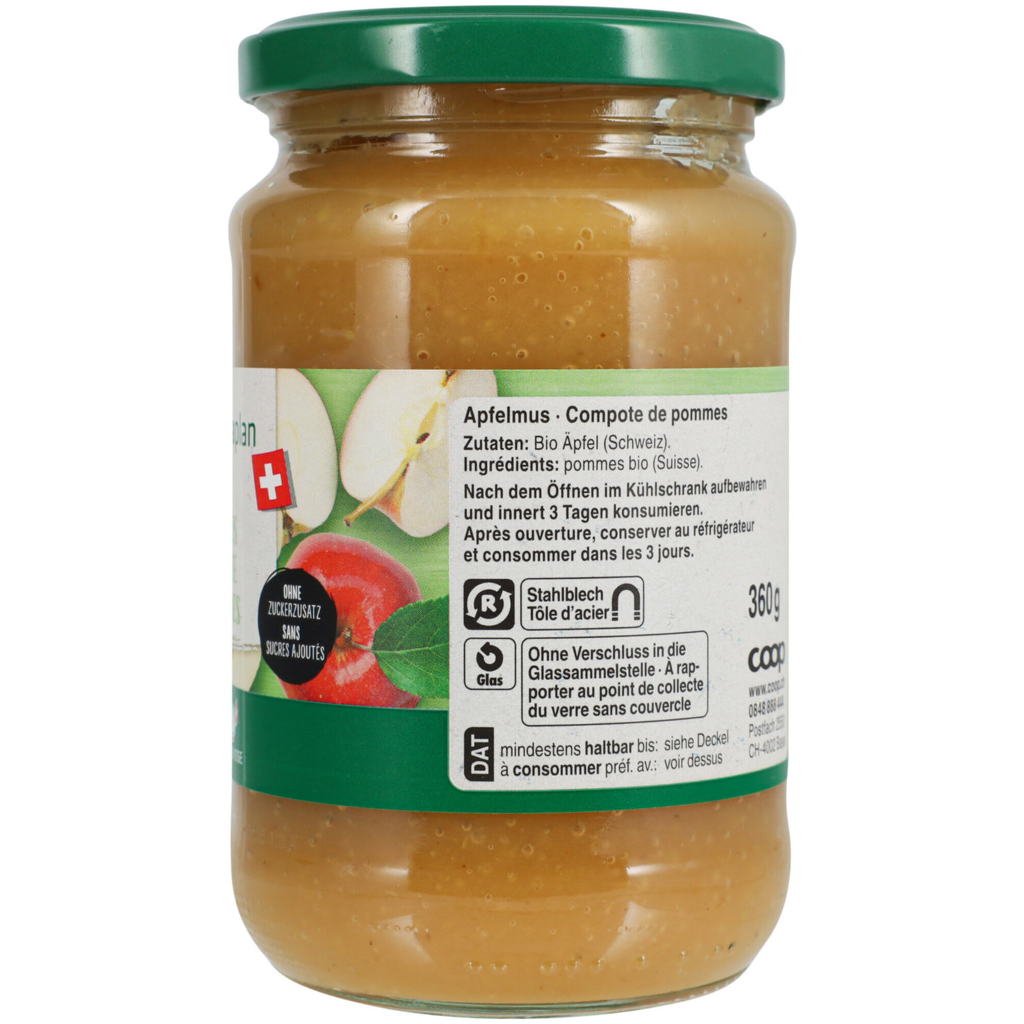Naturaplan Bio Apfelmus ungezuckert