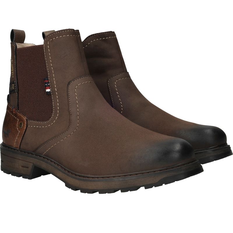 Mustang Chelseaboots Bruin Heren