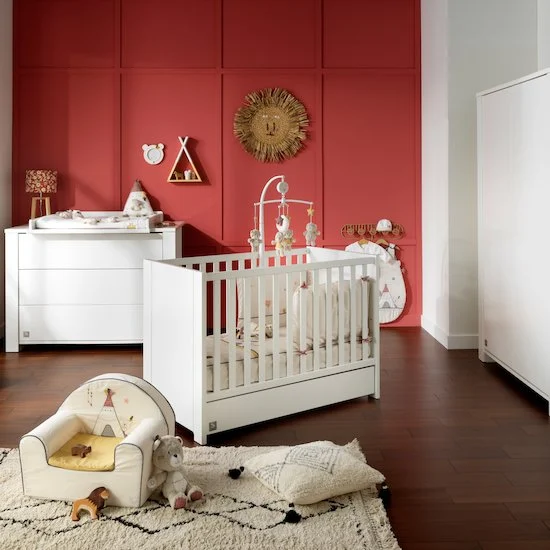Loft Blanc lit 60x120   Blanc        de               Sauthon Baby's Sweet Home