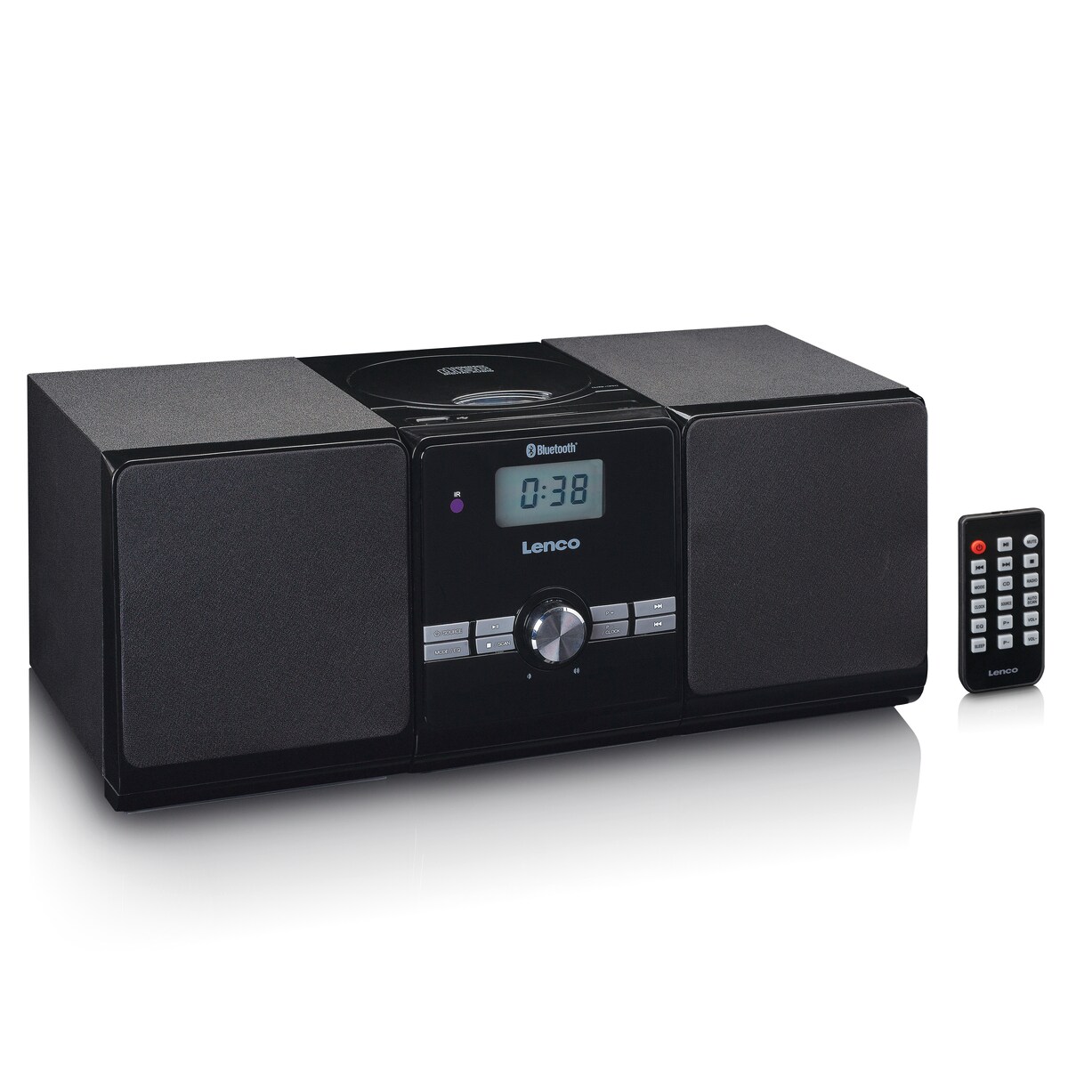 LENCO MC-030BK Mikro-Set mit CD/ MP3-Player