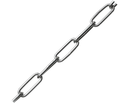 Lasketting Pösamo Ø 5 mm staal thermisch verzinkt, vorm C, lange schakel, verkocht per meter