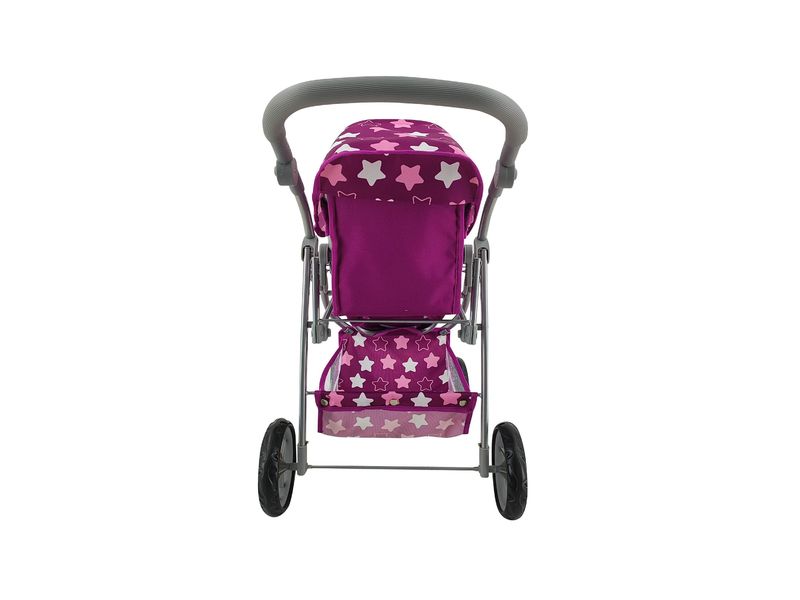 Knorrtoys Zwillingspuppenwagen Milo Star Dark Pink Puppenbuggy Duo
