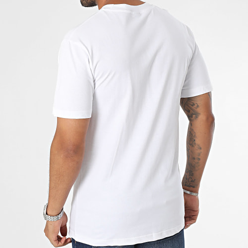 Tee Shirt Poche Blanc Gris Camouflage