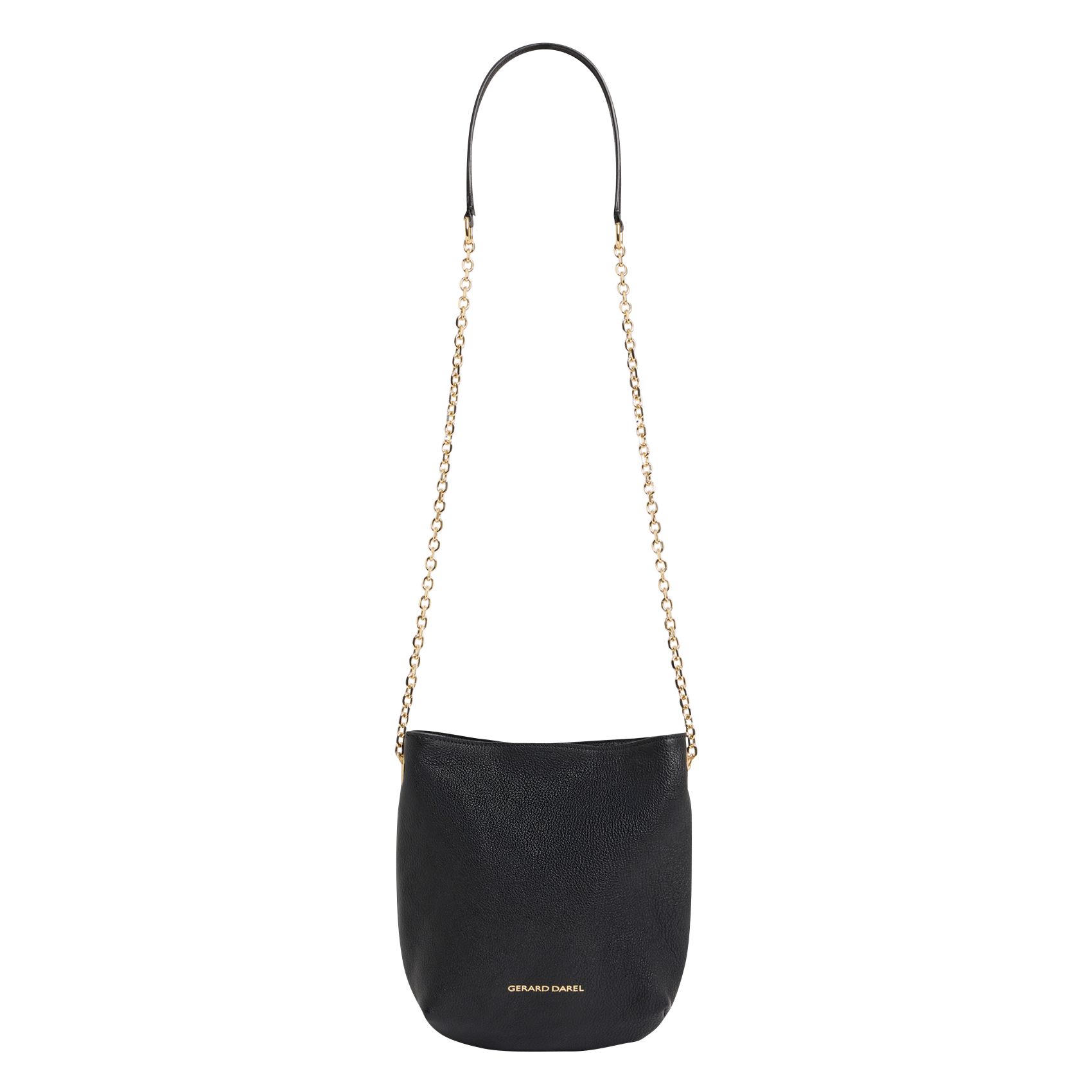 MINI CHARLOTTE - Sac bandoulière en cuir | Noir