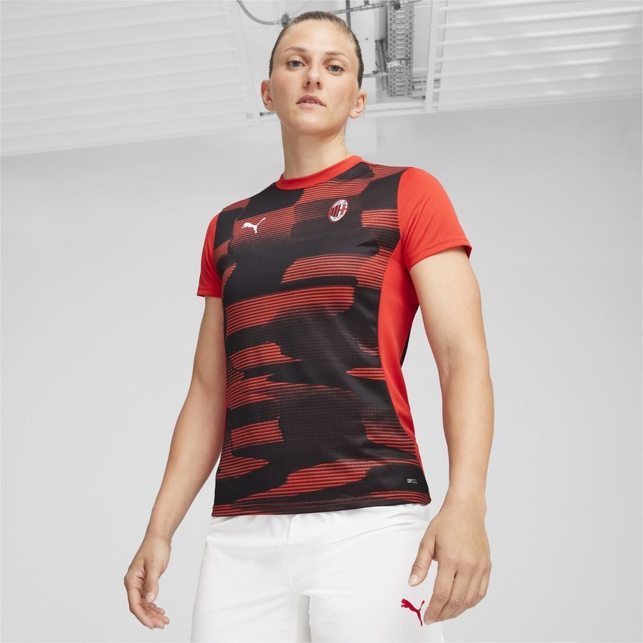 Puma Maillot d'avant-match à manches courtes AC Milan Femme