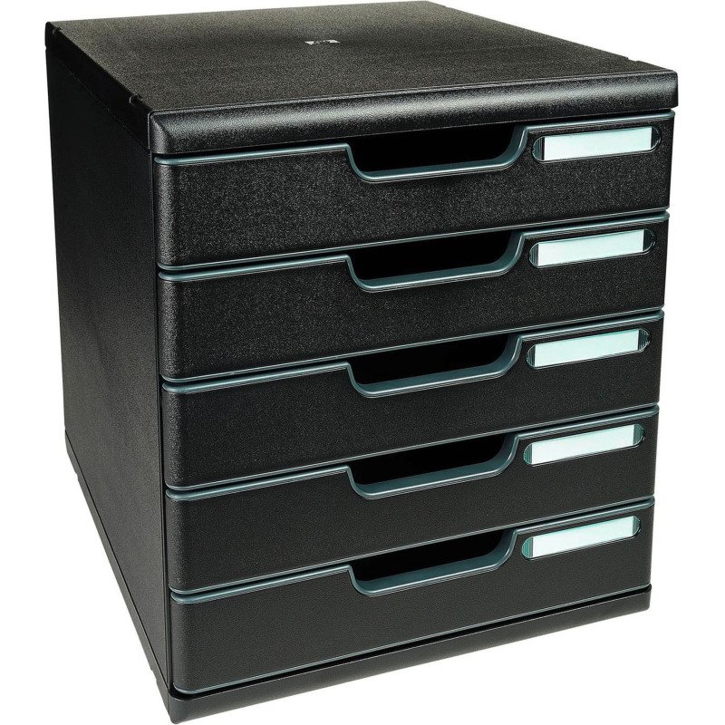 Module de classement Exacompta Modulo Ecoblack 5 tiroirs