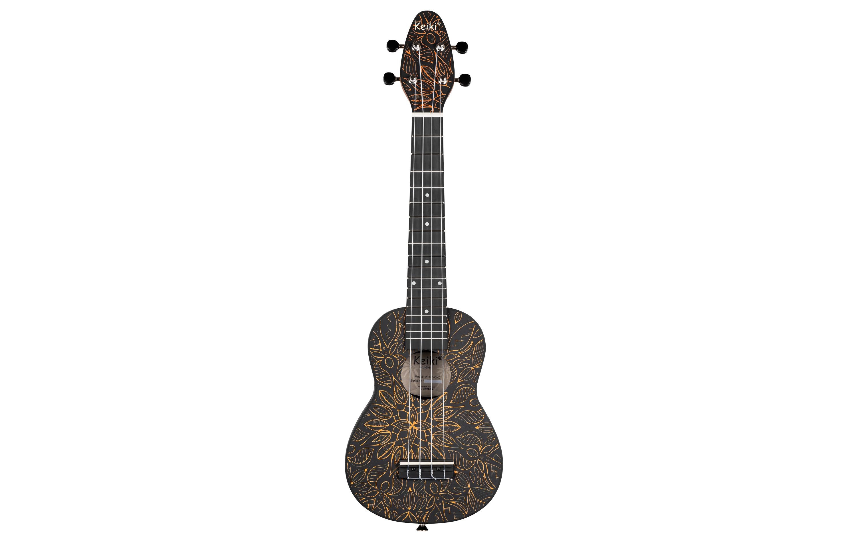 Ukulele Keiki Package K2SS-OKC – Orange KaleidoscopDer perfekte Einstieg in die Welt der Ukulele