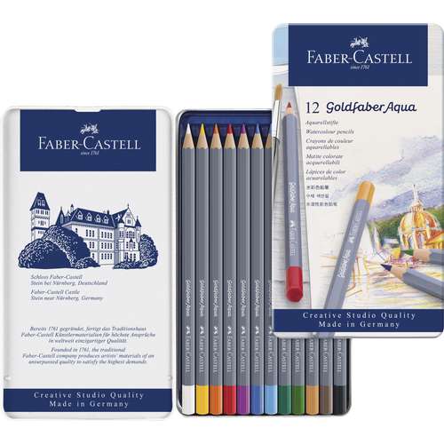 FABER-CASTELL Goldfaber Aqua, Aquarellstift im Metalletui