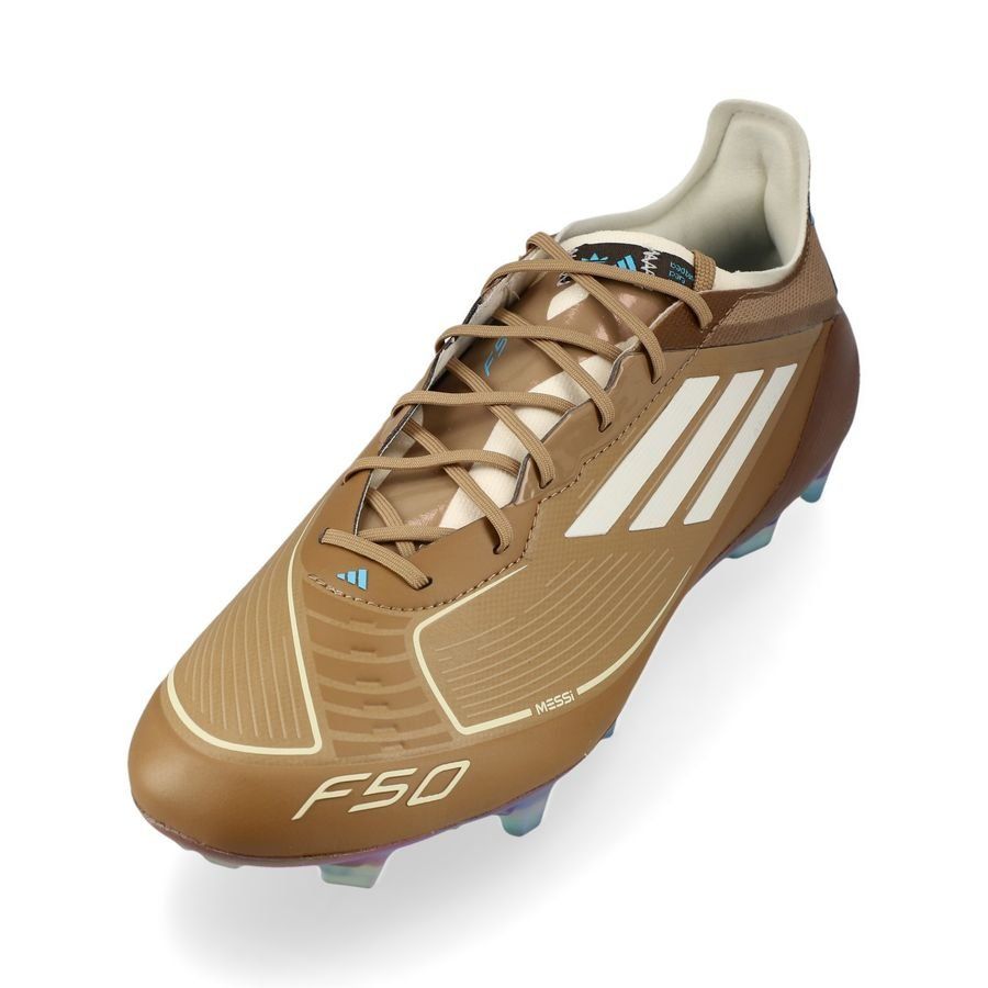 adidas F50 Messi X Bad Bunny Elite FG - Cardboard/Blanc/Turquoise ÉDITION LIMITÉE