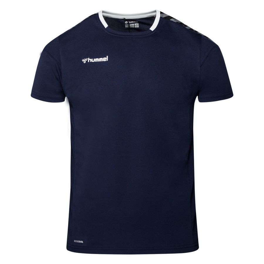 Hummel Maillot Authentic Poly - Bleu Marine/Blanc Enfant