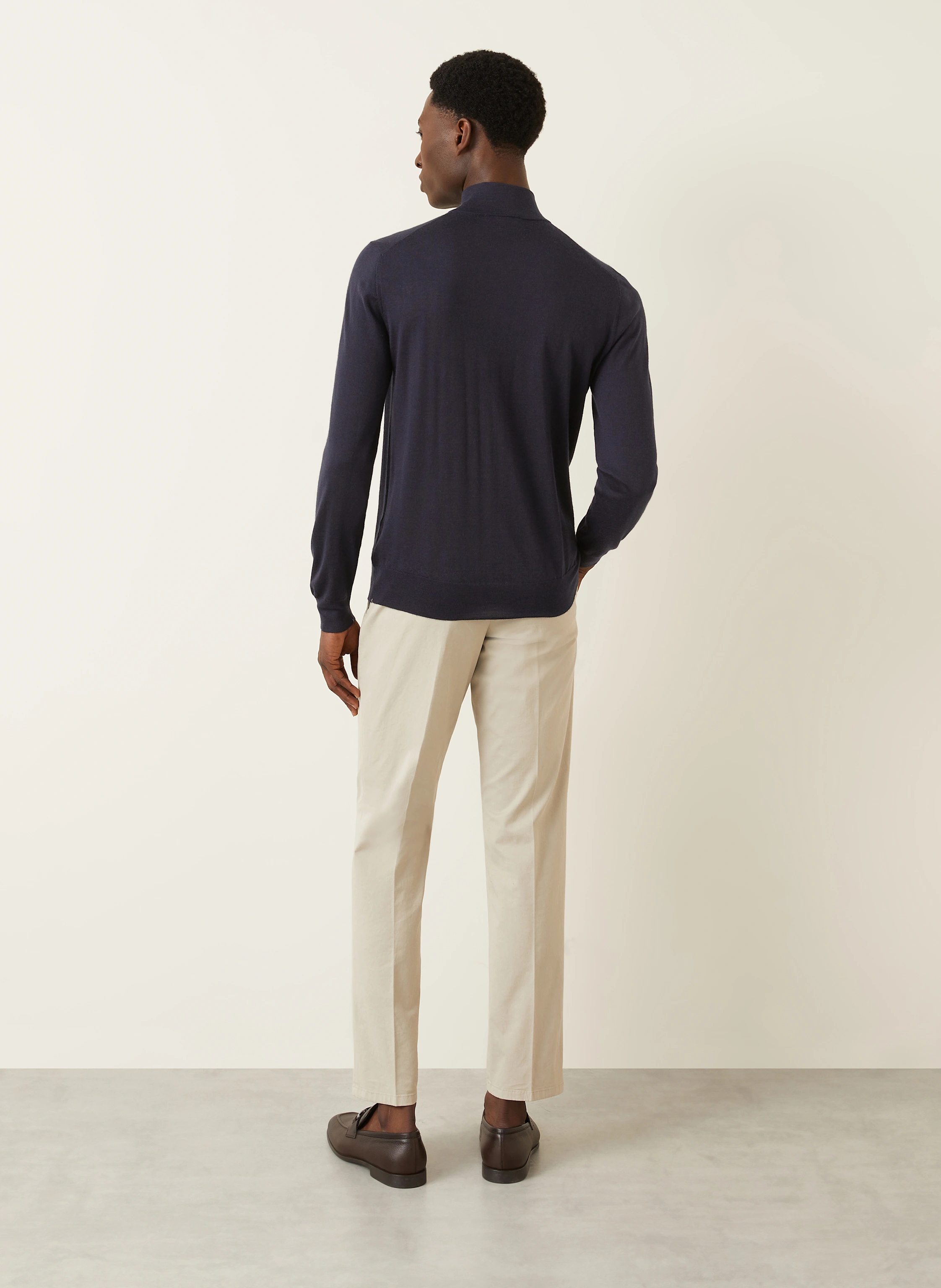 FIORONI Cashmere-Troyer mit Seide