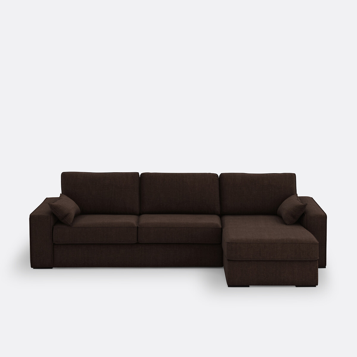 LA REDOUTE INTERIEURS<br>Sofá-cama de canto, algodão/linho, espuma Cécilia