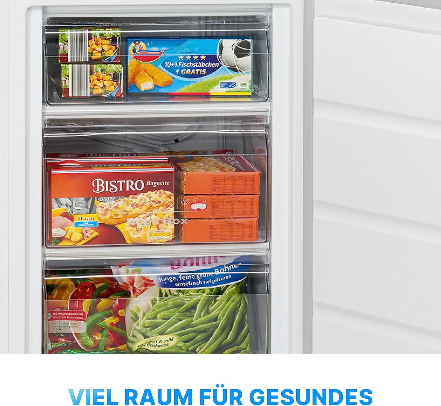 Bomann® Gefrierschrank 85L | Energieklasse D | Temperaturbereich ≤ -18°C | 3 Schubladen | wechselbarer Türanschlag | Gefrierschrank klein | Tiefkühlschrank | Freezer Tiefkühlschrank | GS 2196.1 weiß