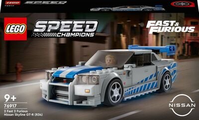 LEGO Speed Champions 76917 2 Fast 2 Furious Nissan Skyline GT-R R34
