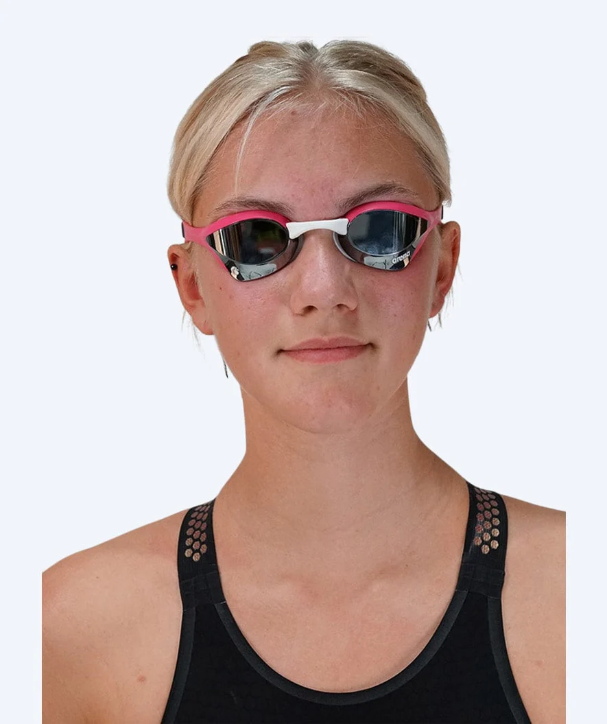 Arena Elite svømmebriller - Cobra Ultra SWIPE Mirror - Lyserød/sølv