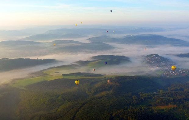 Ballonfahrt über Mannheim
