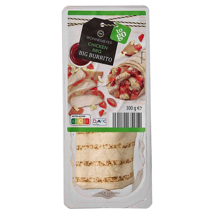 WONNEMEYER Big Burrito 300 g, Chicken BBQ
