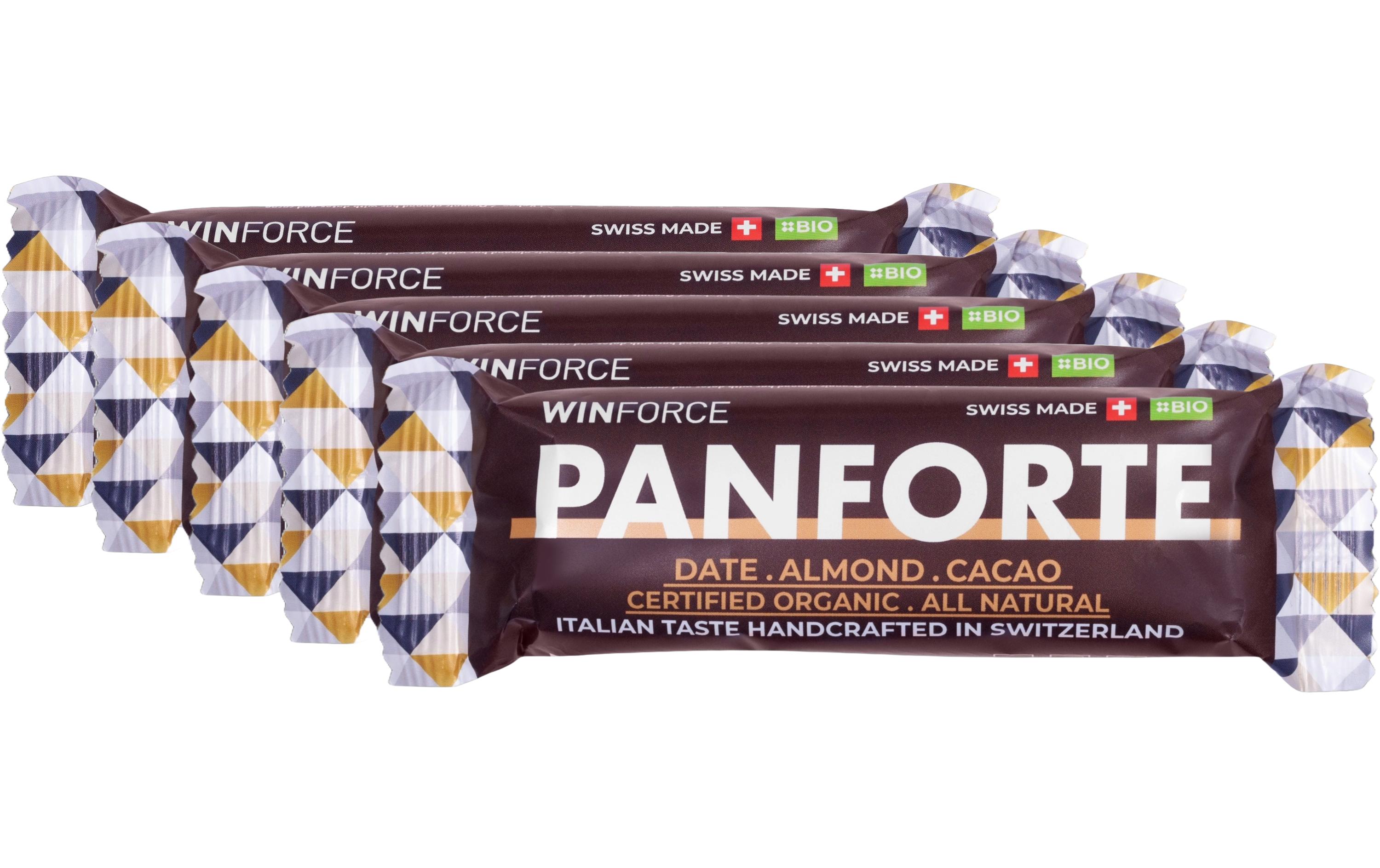 Riegel Panforte Bar Date-Almond-Cacao, 5 StückBio-Mandelriegel mit Früchten