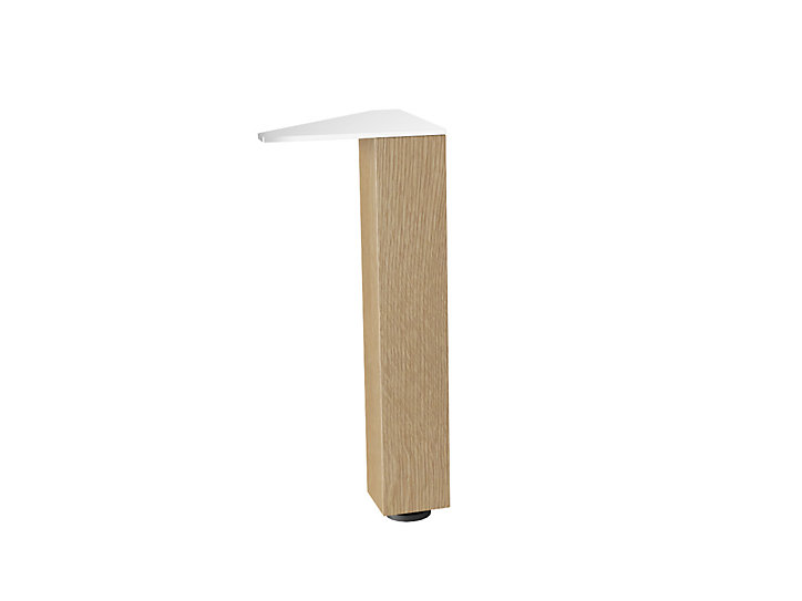 Lot de 2 pieds bois chêne GoodHome Portloe.