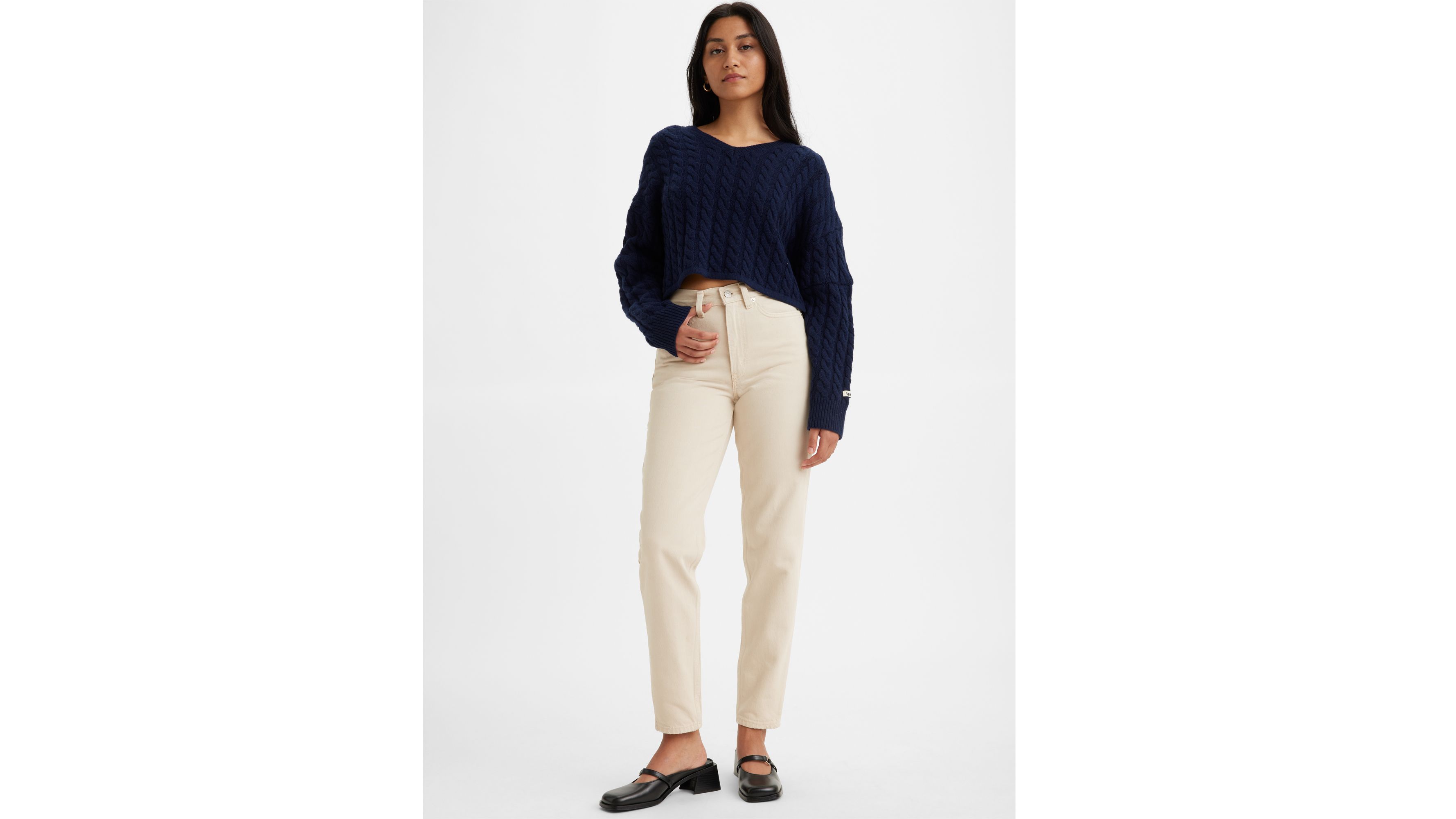 Jean Mom ’80 - Tan Garment Dye - Neutral