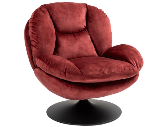 CONCEPT1 - Fauteuil pivotant Topi bordeaux