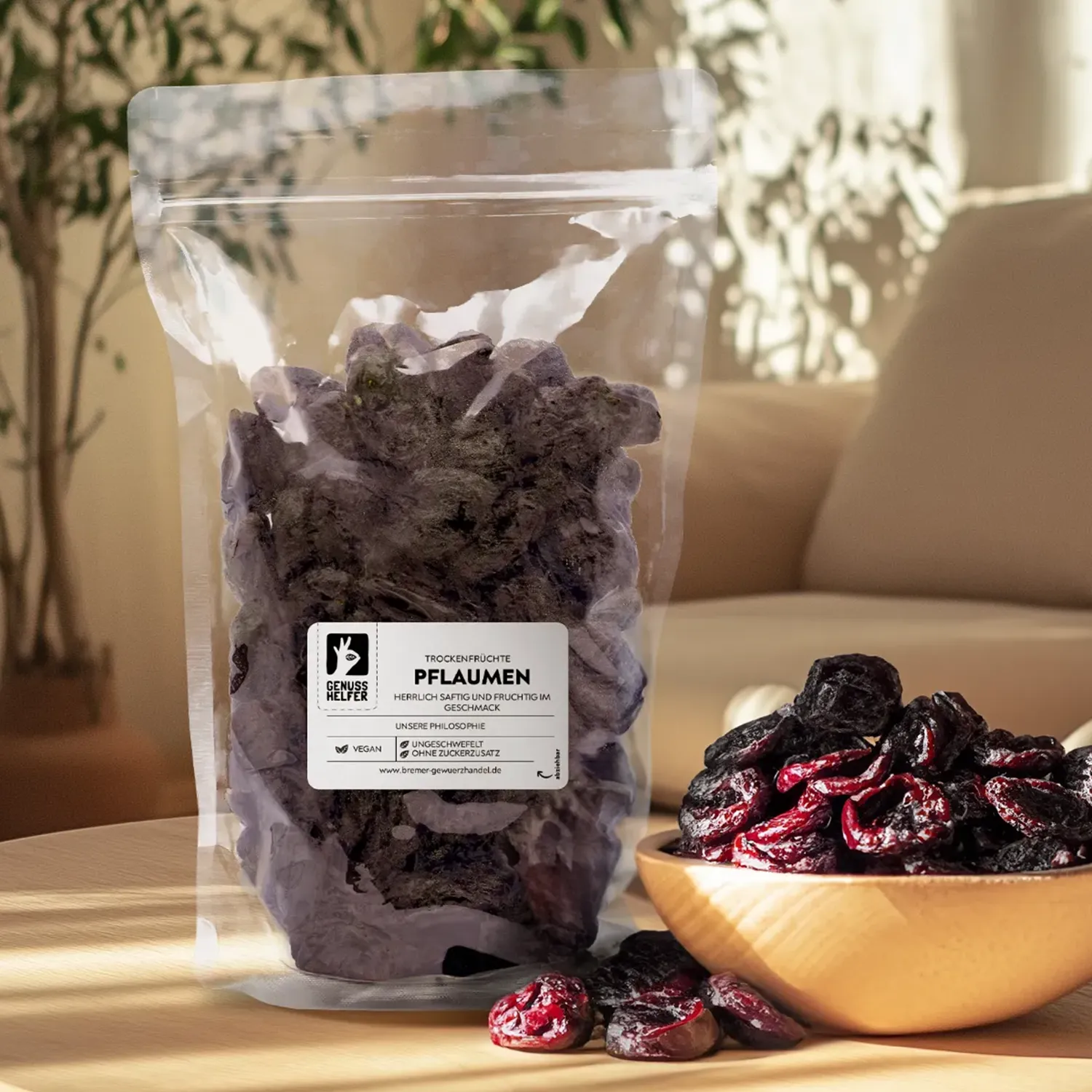 Pflaumen, getrocknet, Großpackung