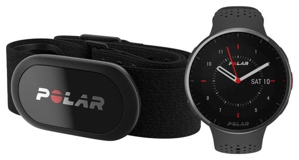 Montre GPS Polar Pacer Pro Gris Carbon   Ceinture Cardiaque H10