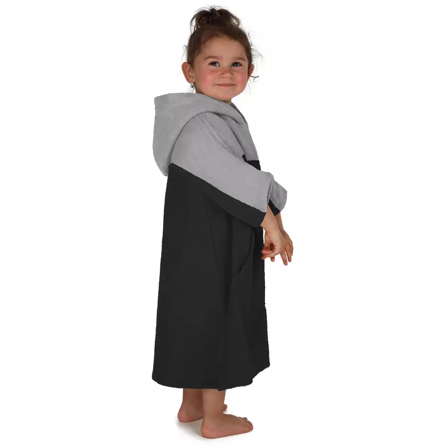 normani Kinder Badeponcho Puwai Schwarz