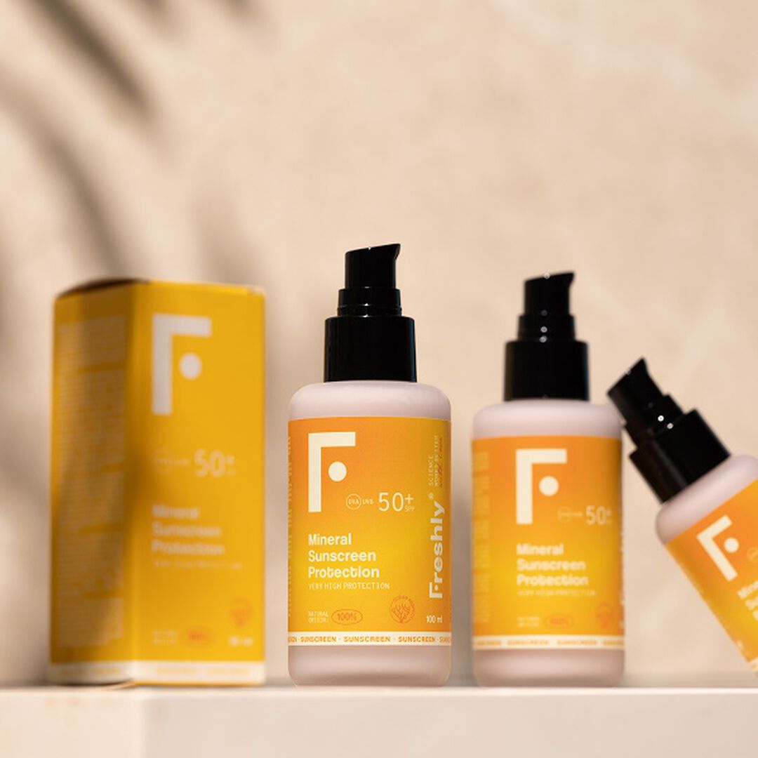 FRESHLY  Protetor Solar Mineral SPF50 - Mineral Sunscreen Protection - 100ml