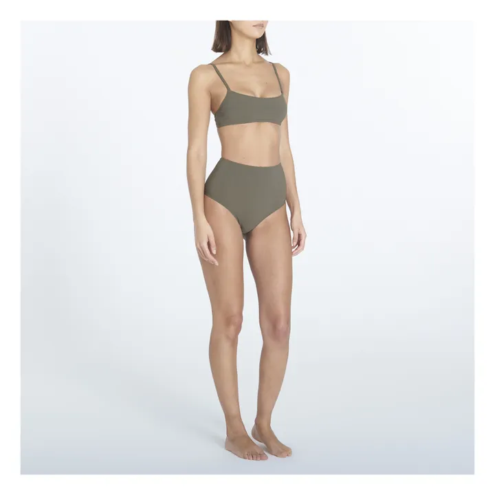 Lido Maillot 2 Pièces Taille Haute Unidici | Olive