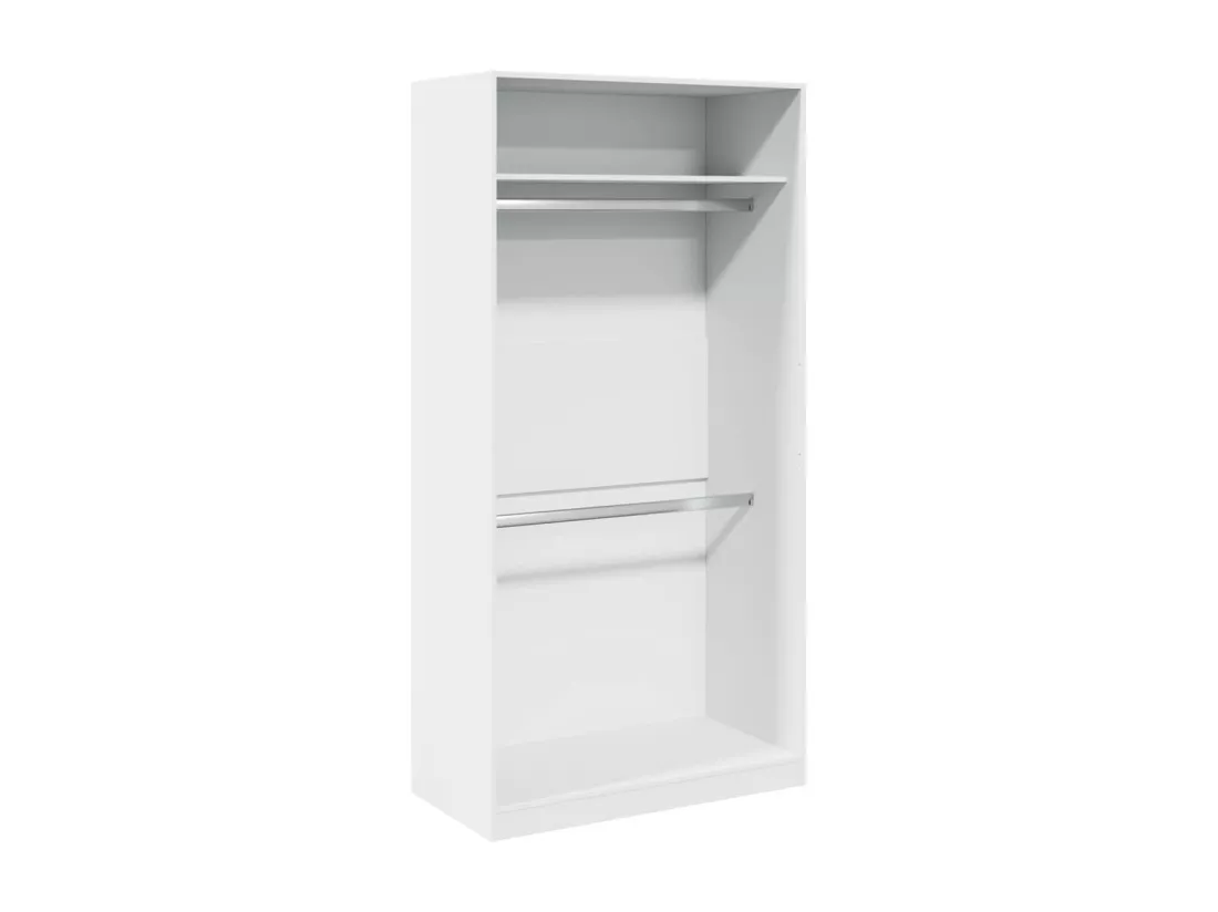 Garde-robe Blanc 100x50x200 cm Bois d'ingénierie