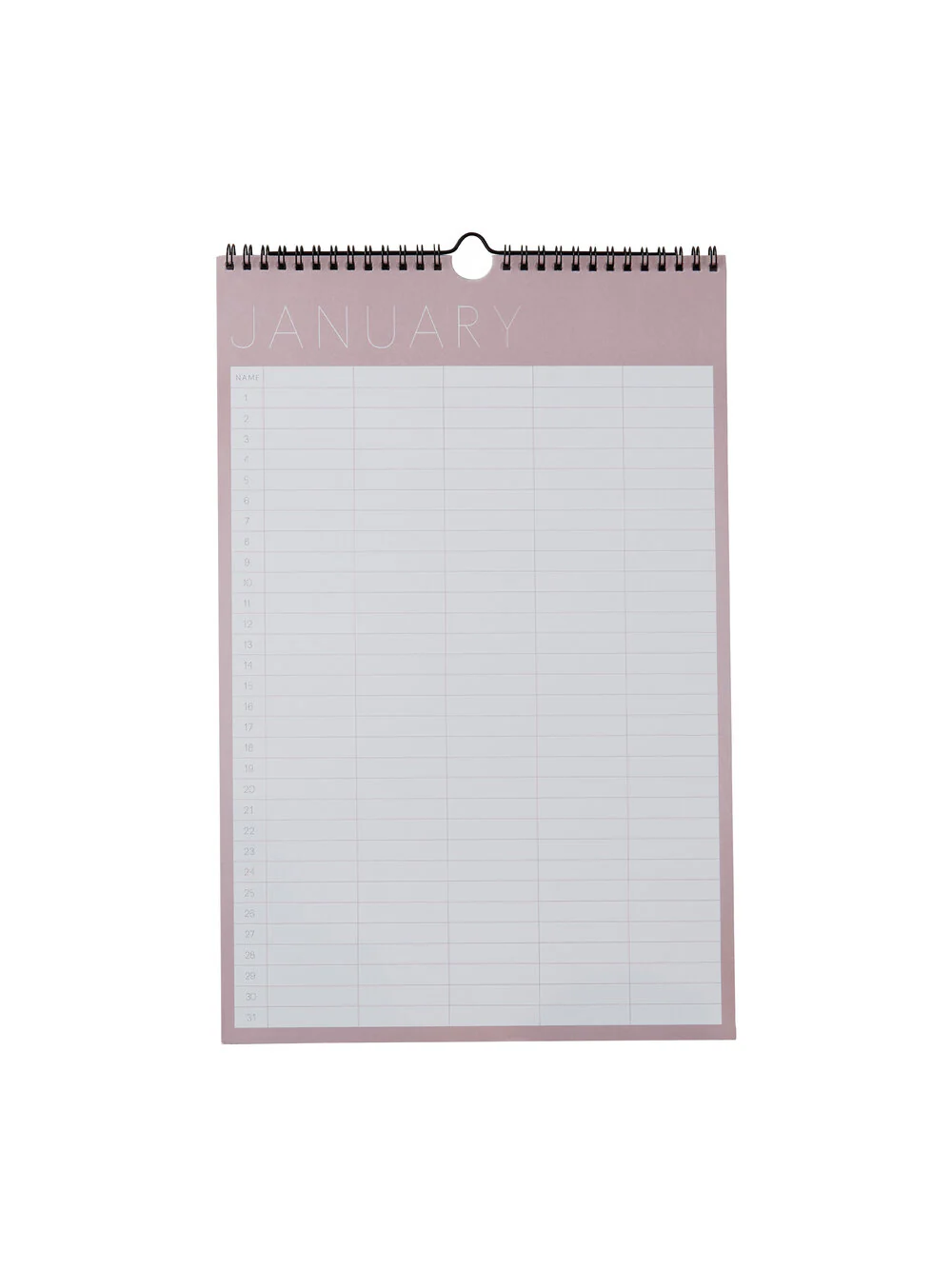 Design Letters  Monthly planner - lavender