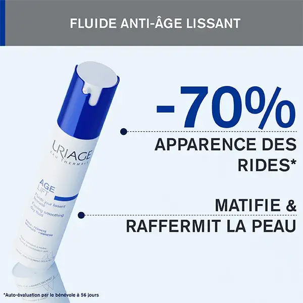 Fluido Diurno Suavizante e Firmador Uriage Age Lift para Pele Normal a Mista 40ml