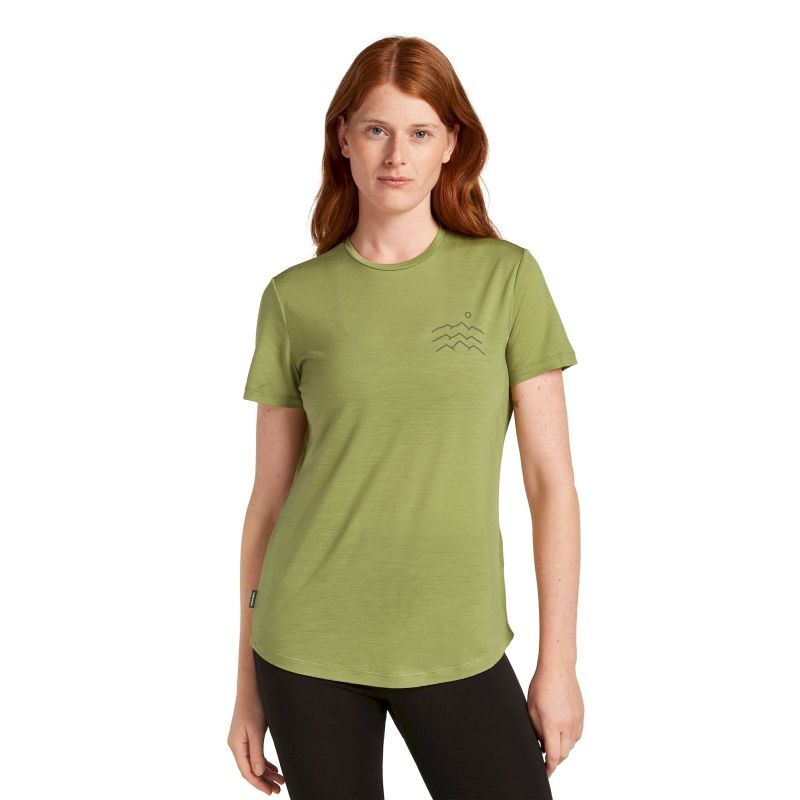 Merino Blend 125 Cool-Lite Sphere SS Tee Across the Peaks - T-shirt en laine mérinos femme
