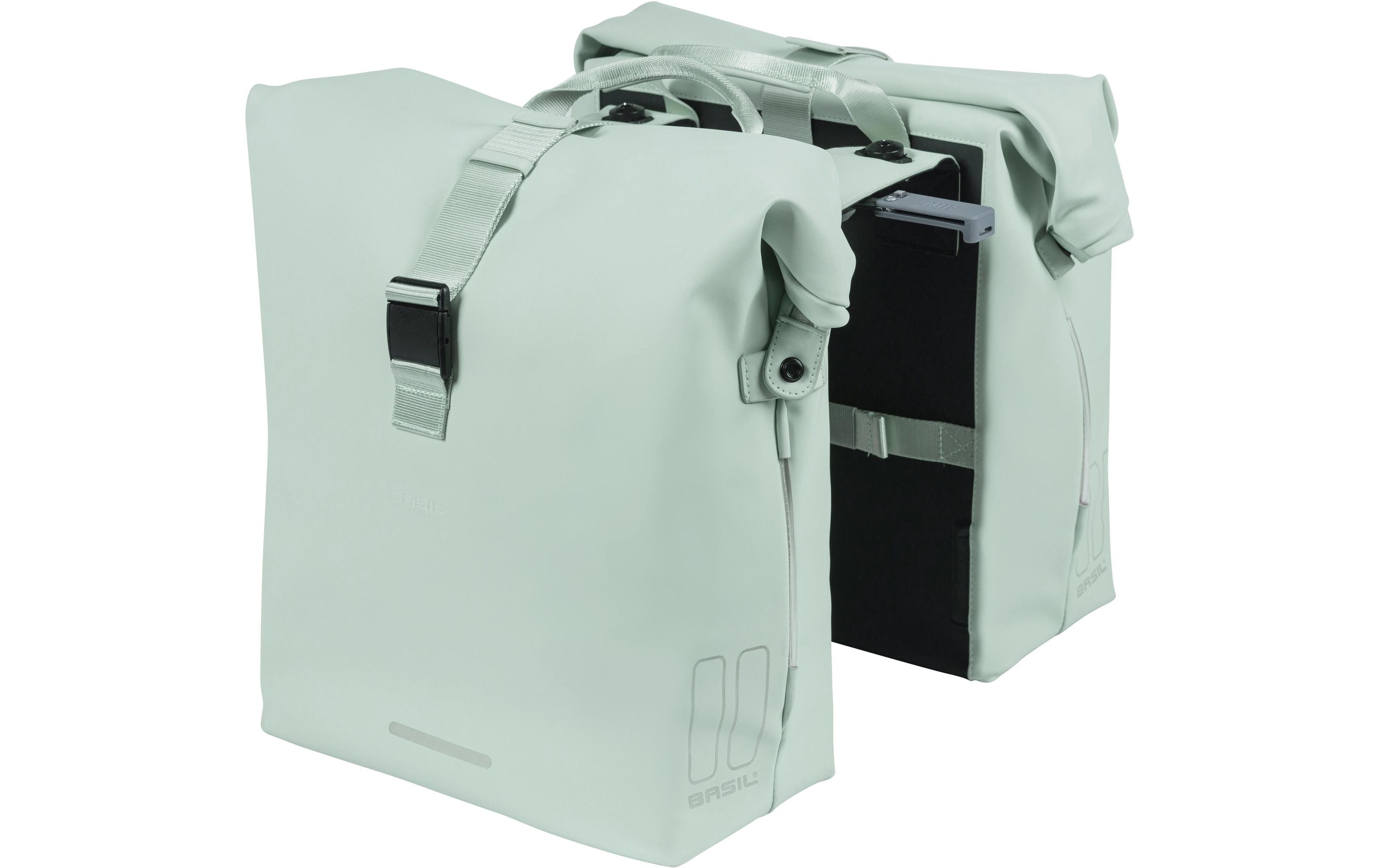 Doppelseitentasche SoHo Nordlicht MIK Pastelgrün<br>Doppelfahrradtasche 41 L