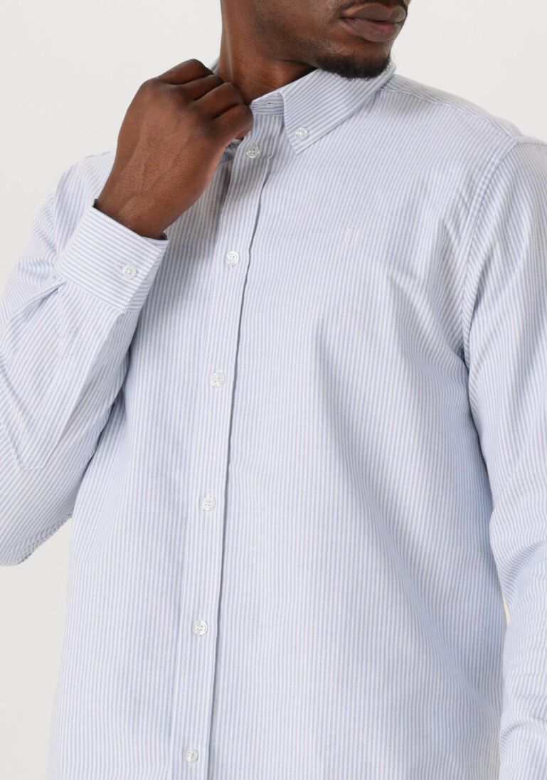 lichtblauwe les deux casual overhemd konrad oxford shirt men