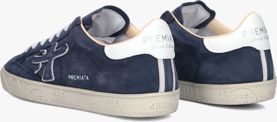 blauwe premiata lage sneakers steven