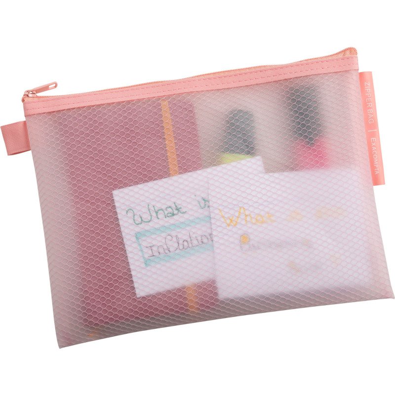 Pochettes de rangement à zip A5 Exacompta Chromaline couleurs assorties