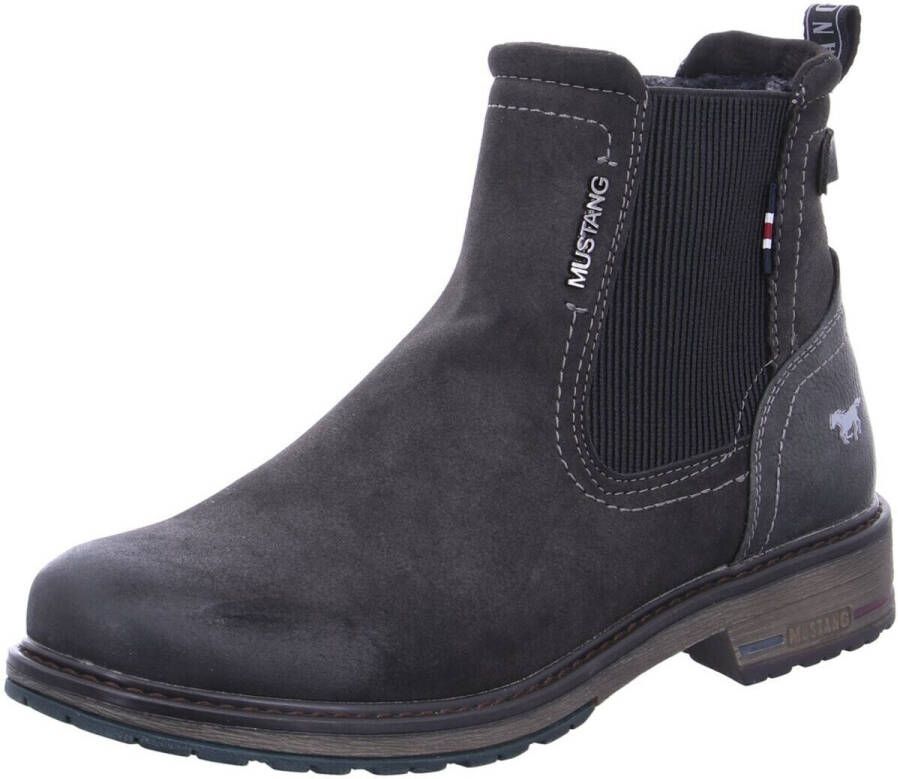 Mustang Shoes Chelsea-boots slip-on boots ankle boots block heel side stretch insert