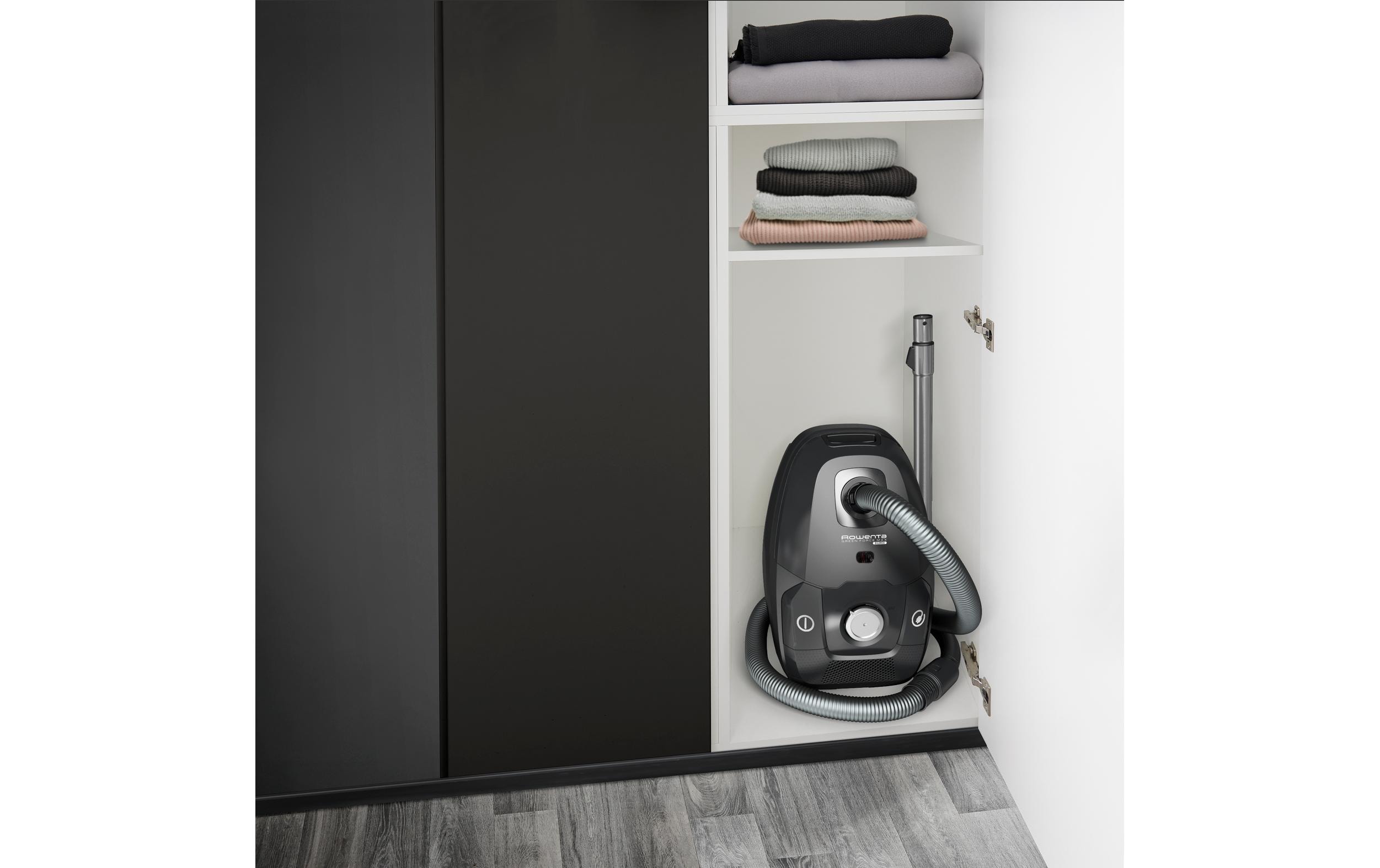 Bodenstaubsauger Green Force Max Silence Schwarz<br>Staubsauger mit Beutel