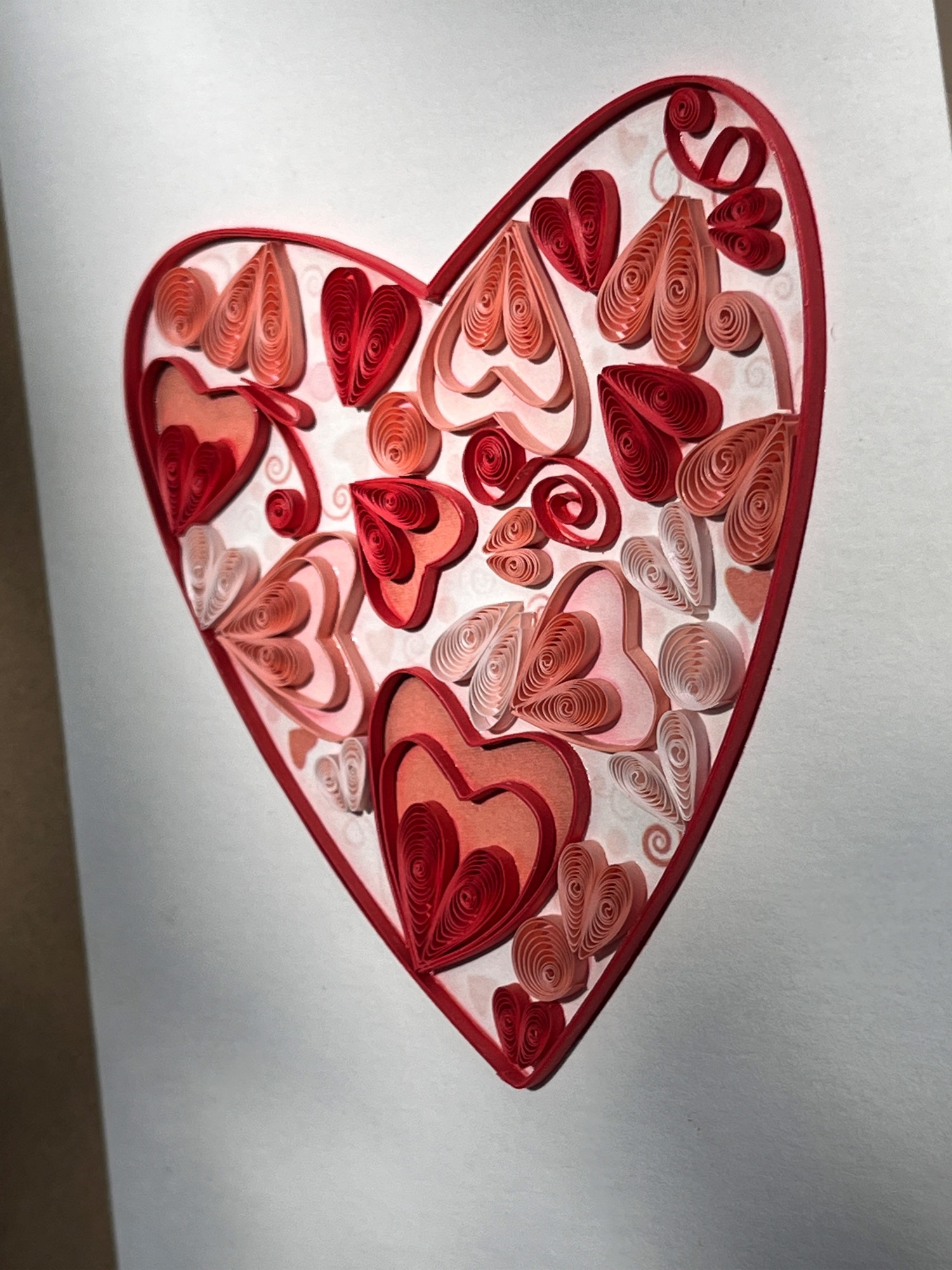 Grußkarte 'Valentinsherz', B 12,7 cm, H 17,8 cm günstig bestellen