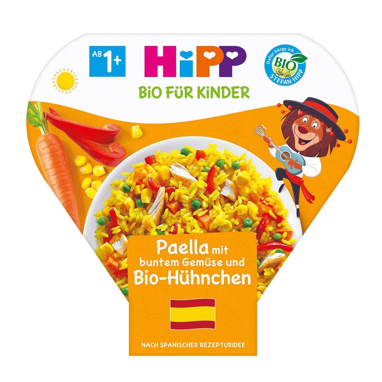 Hipp Paella mit buntem Gemüse und Bio-Hühnchen
