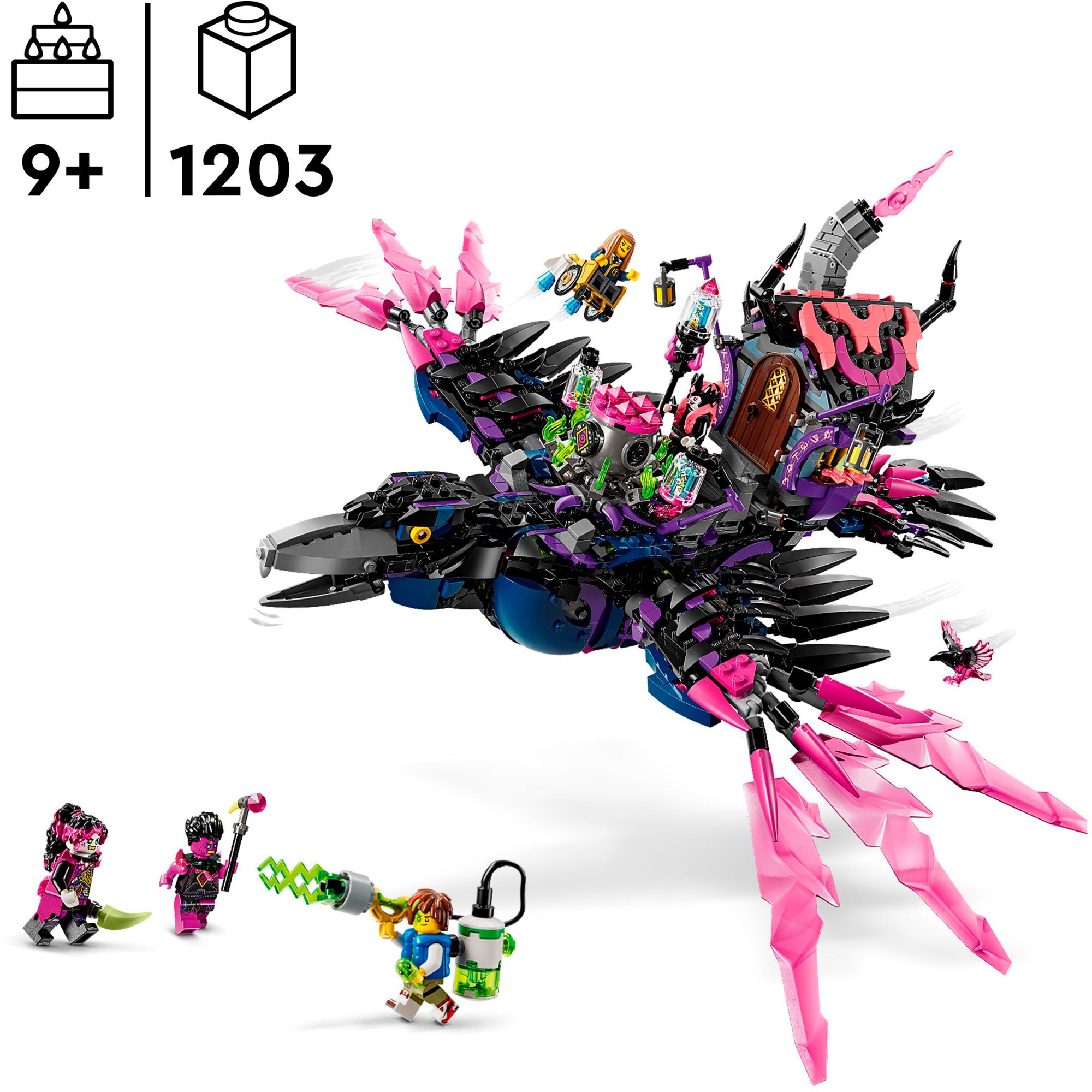 LEGO Konstruktionsspielzeug DREAMZzz Der Mitternachtsrabe der Nimmerhexe