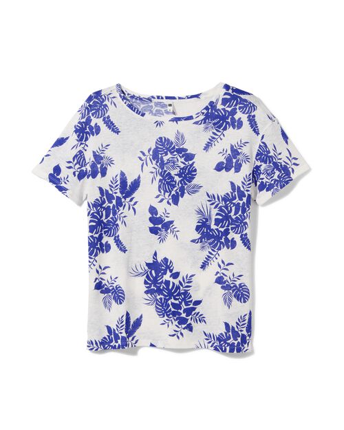 t-shirt femme Evie avec lin bleu