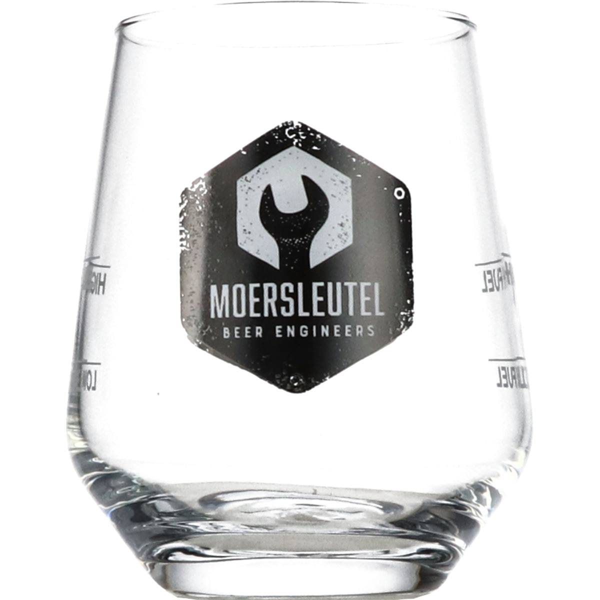De Moersleutel Bierglas Laag Bol 25 cl