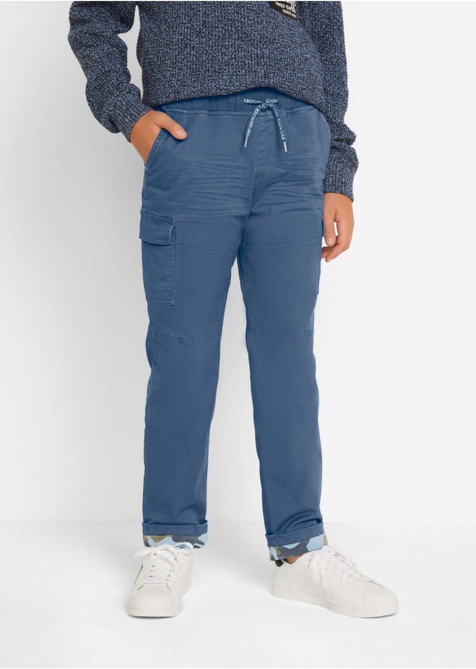 Pantalon thermo cargo garçon avec doublure camouflage Regular Fit