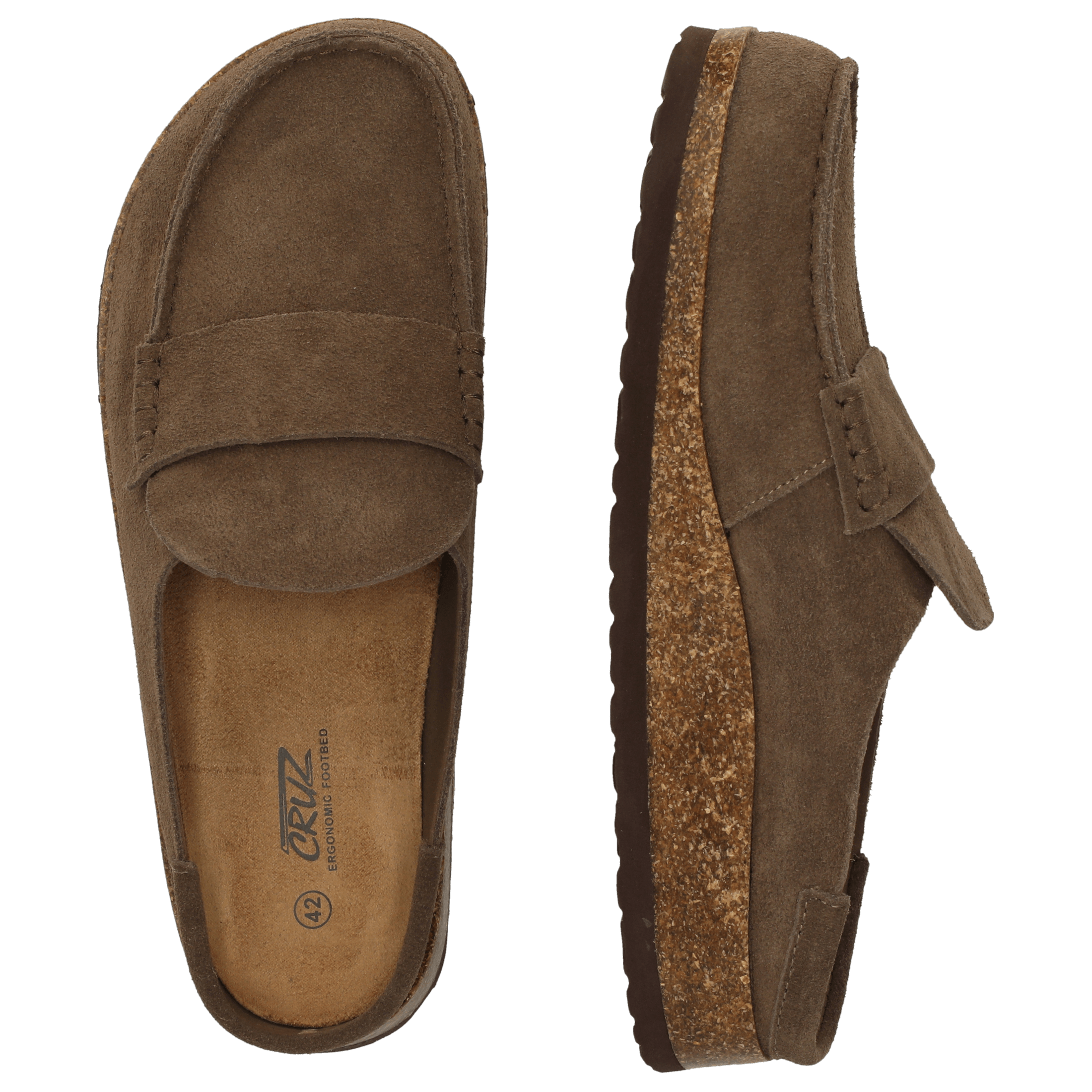 Cruz Forrin M Leather Cork 40-46 - Tøfler og slippers
