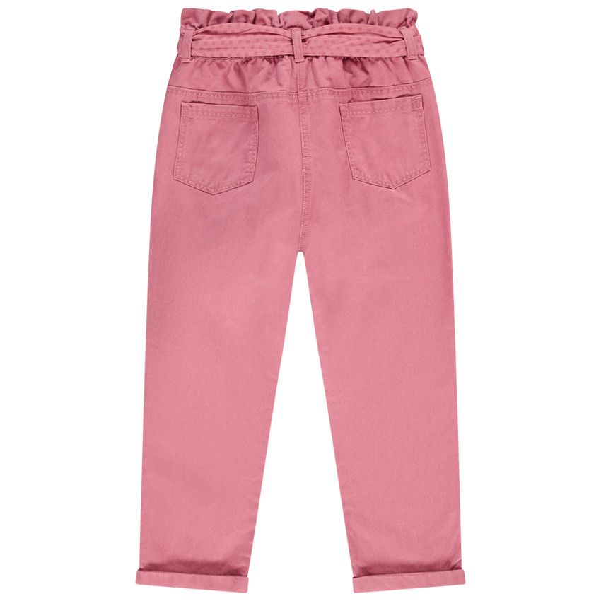 Pantalon en tencel avec ceinture à nouer - Multicolore